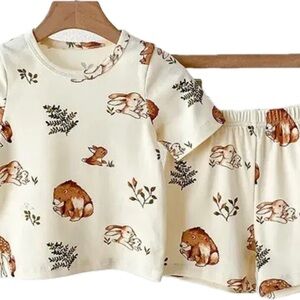 New kids cotton short pajama set 2T